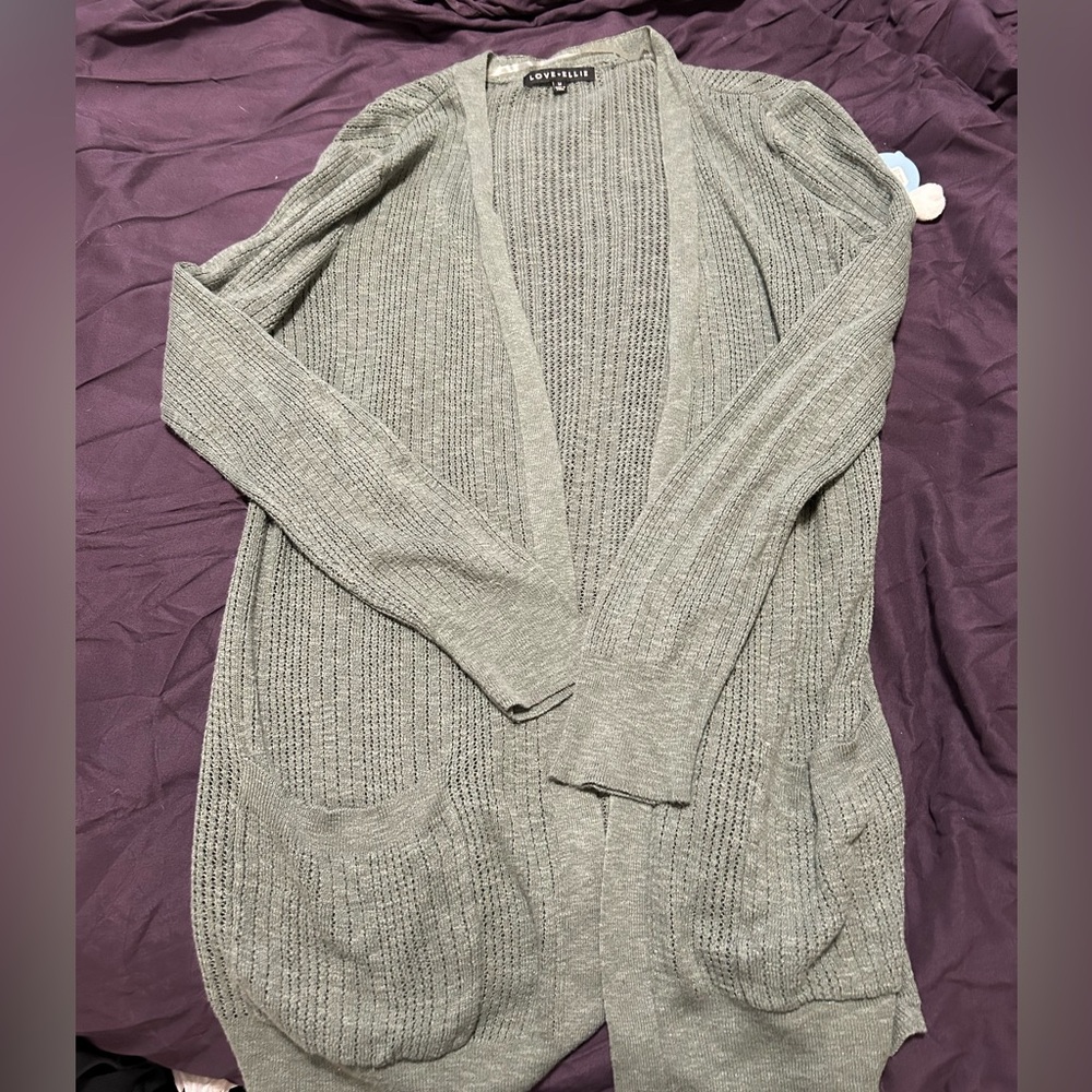 Sage green cardigan